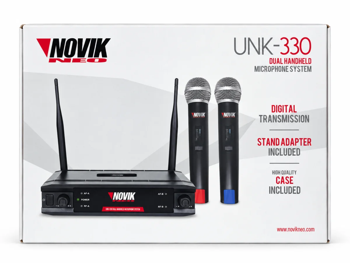 Micrófonos inalámbricos dobles Novik Neo  con estuche