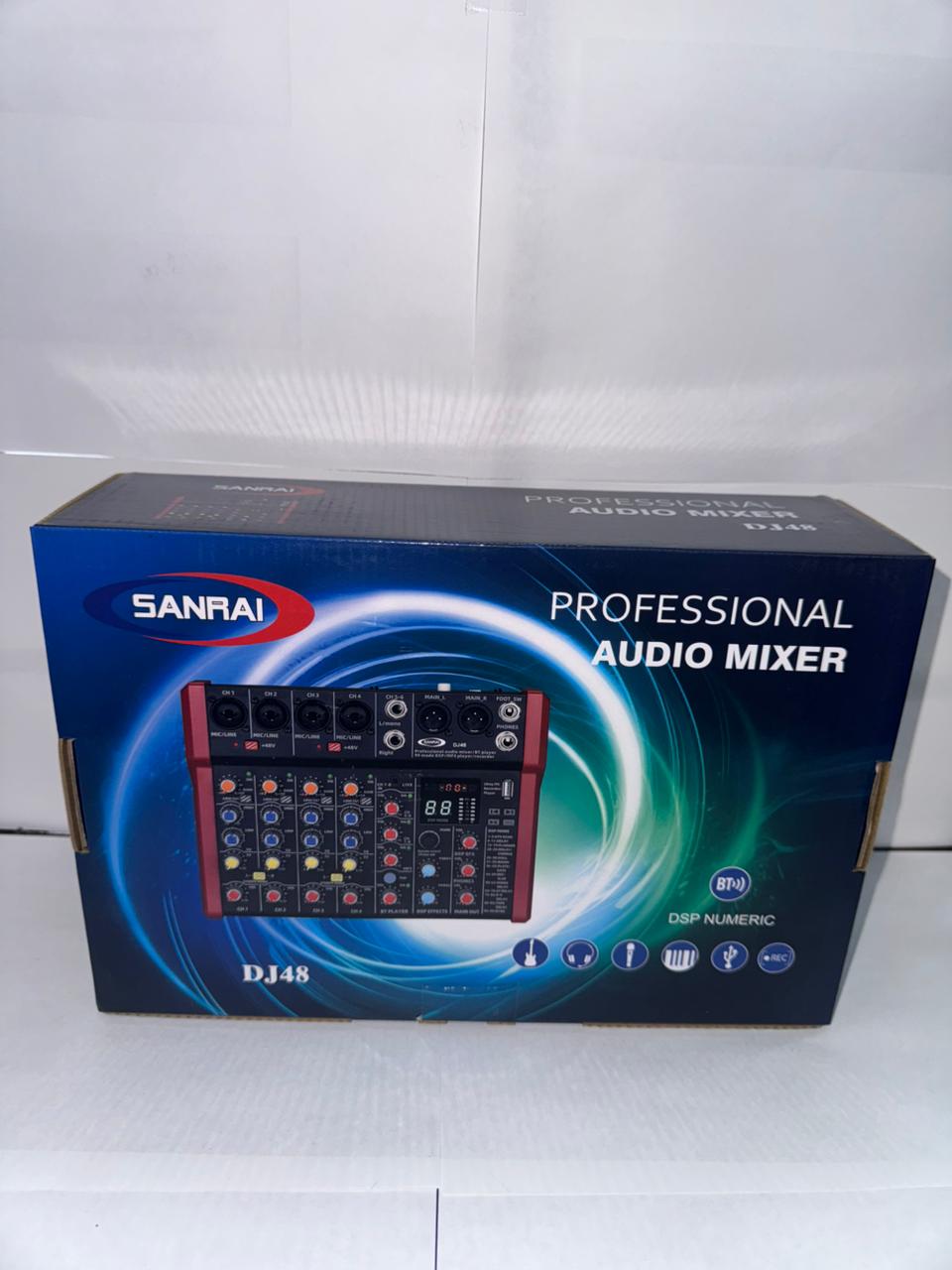 consola de audio mixer 8 canales